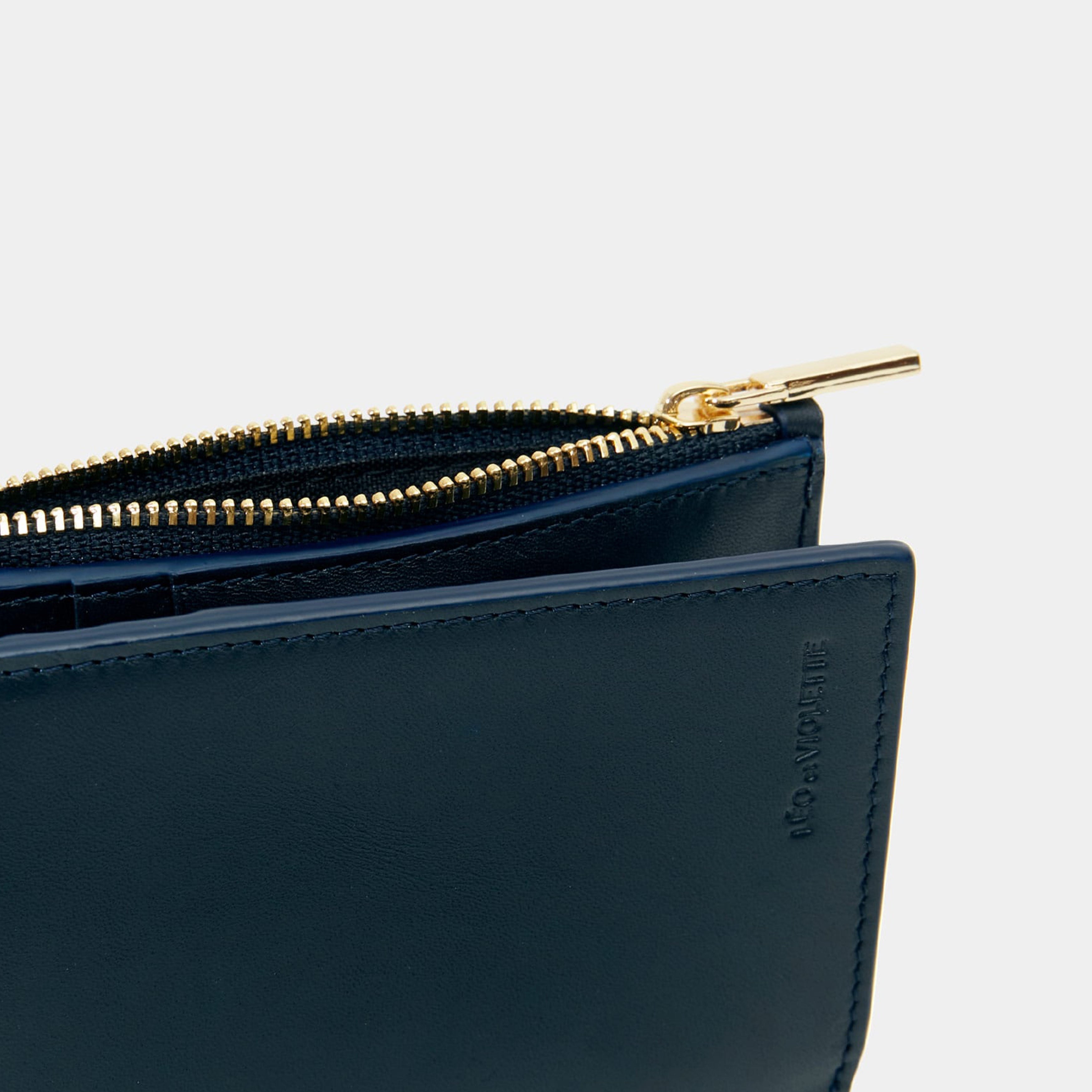 Le Portefeuille Zippé - Léo et Violette #navy