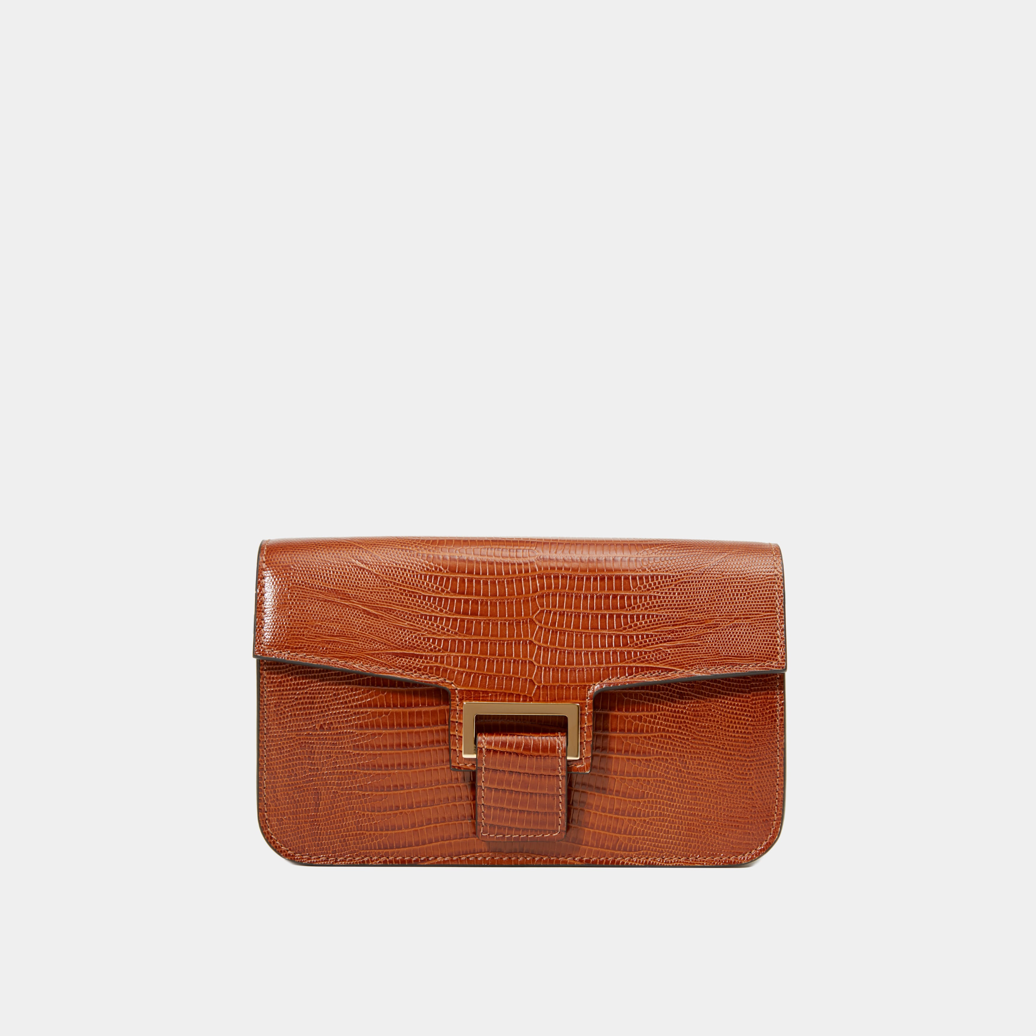Le Sac Baguette - Léo et Violette #printed_lizard_camel