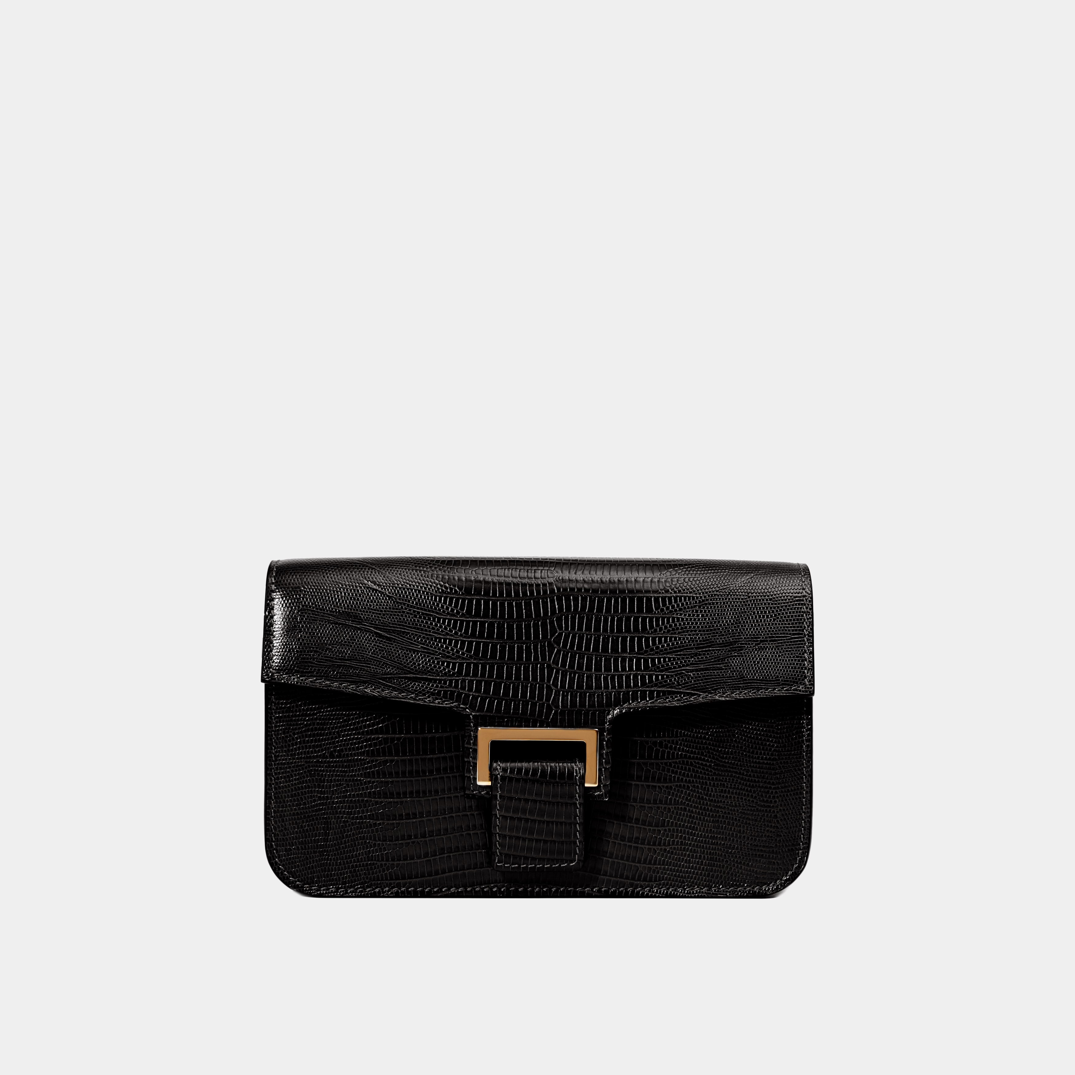 Le Sac Baguette - Léo et Violette #printed_lizard_black