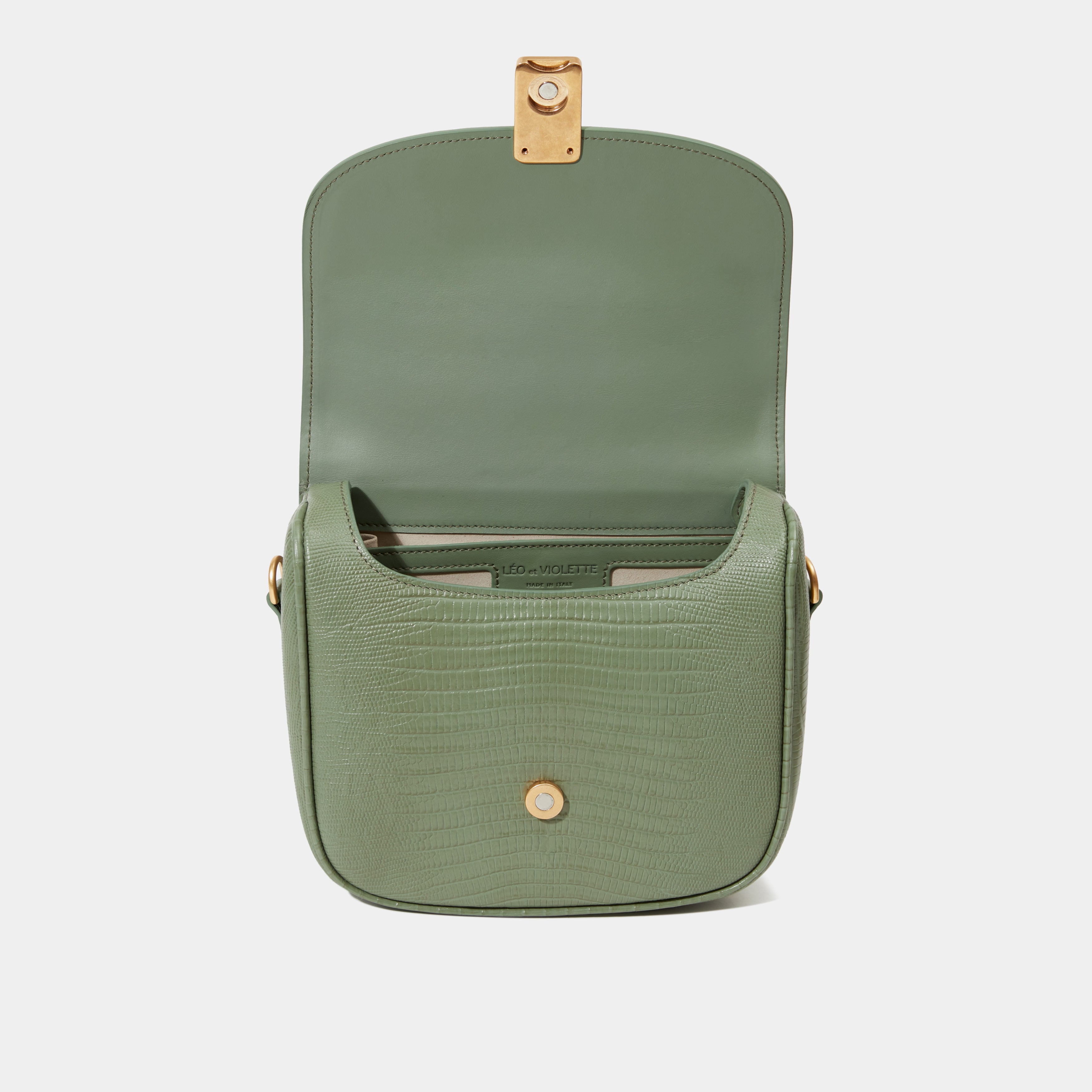 Le Nova - Léo et Violette #printed_lizard_almond_green