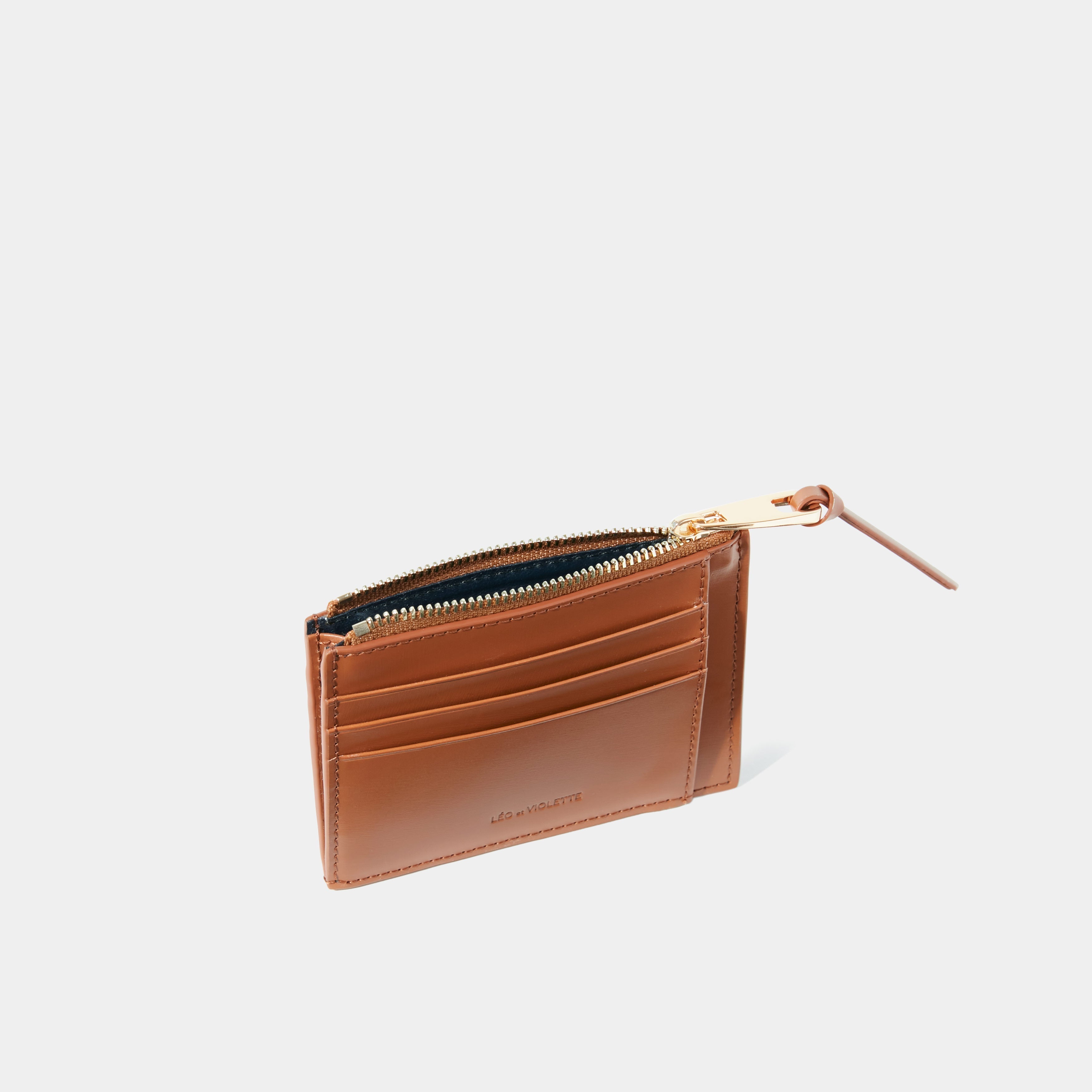 Le Porte-cartes ID Zippé - Léo et Violette #camel_liege