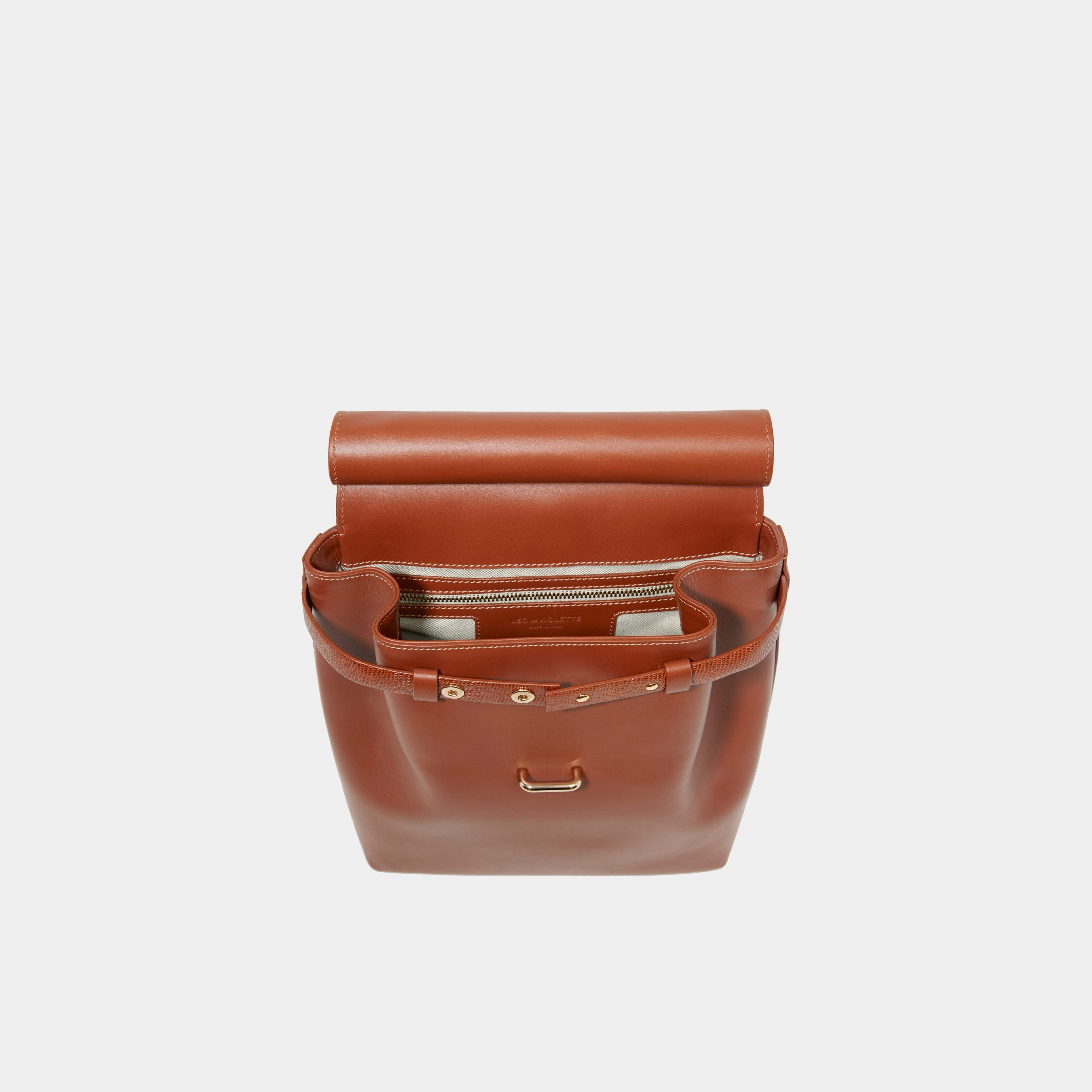 Le Backpack - Léo et Violette #printed_lizard_camel