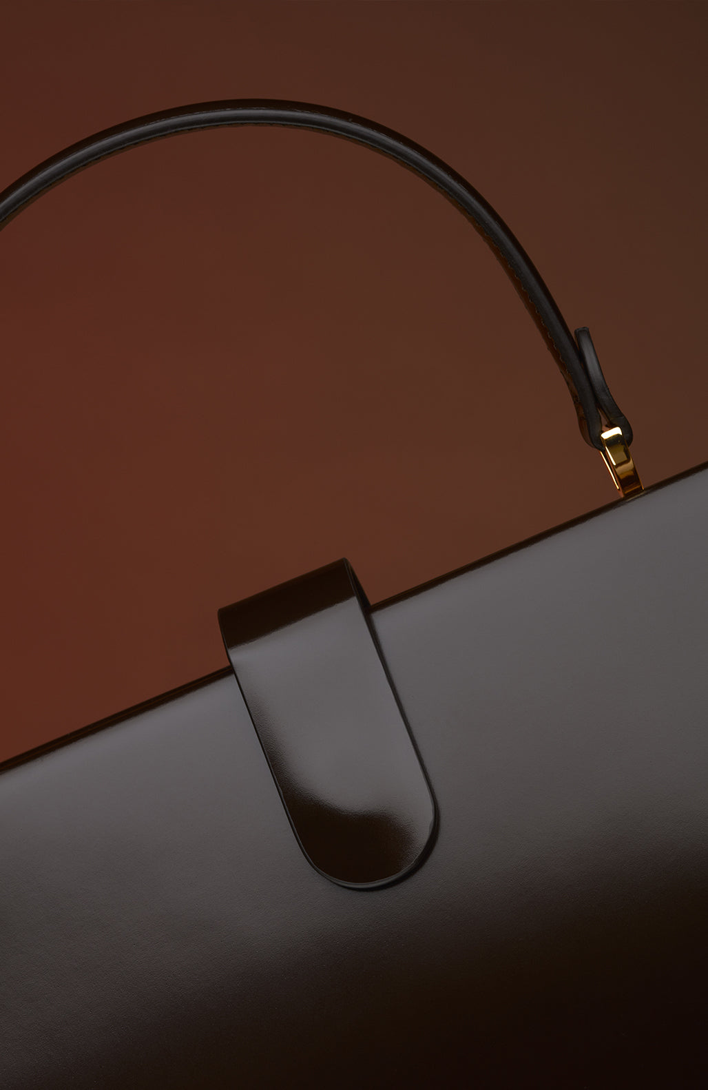 Le sac Elegant - Léo et Violette #brown_patent_leather