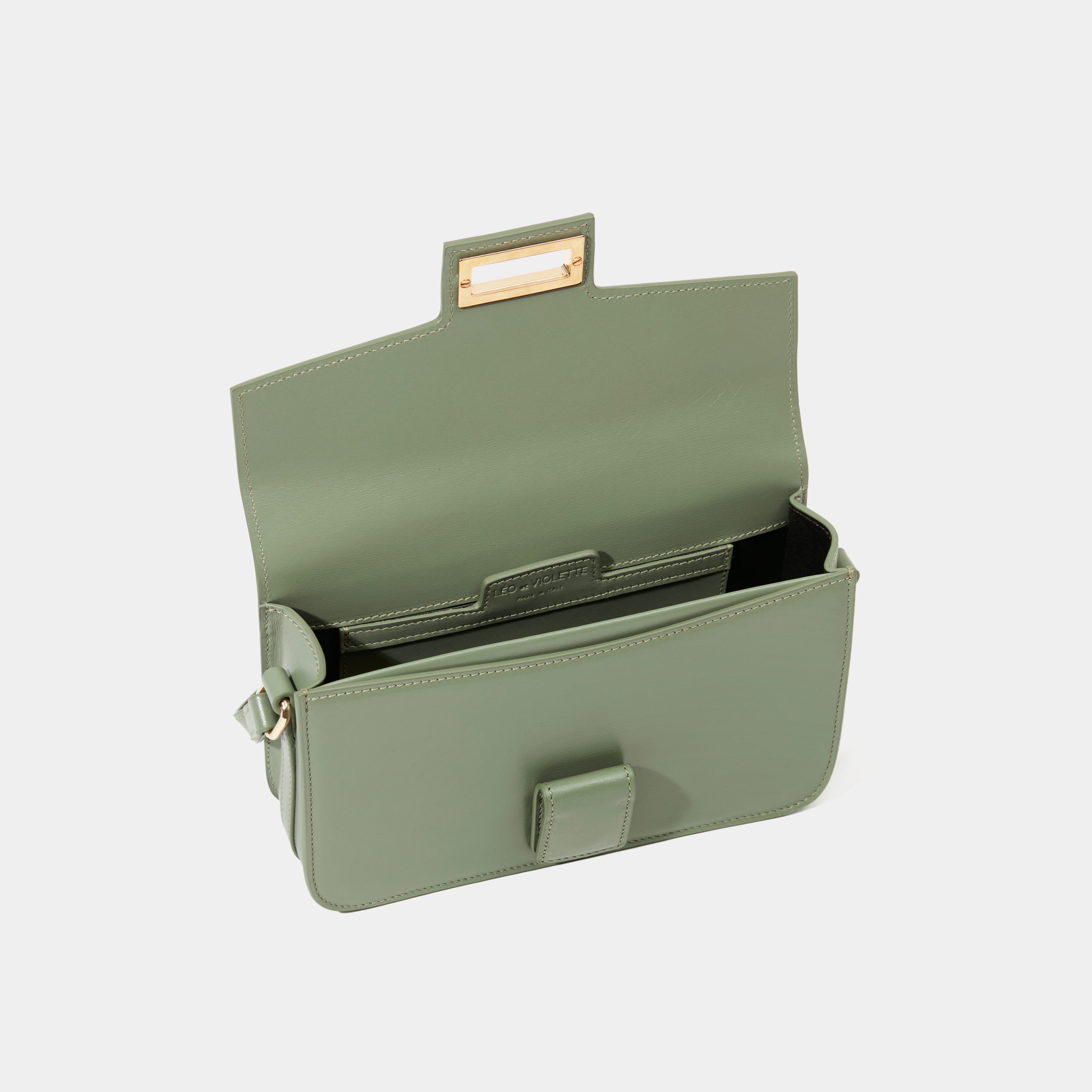 Le Sac Baguette - Léo et Violette #almond_green_liege